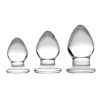 Triplets 3 Piece Glass Anal Plug Kit - Prisms-Erotic-Glass