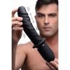 Power Pounder Vibrating and Thrusting Silicone Dildo - Black - Vibesextoys