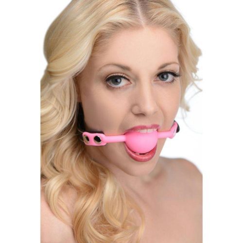 Glow Gag Glow in the Dark Silicone Ball Gag1 494082