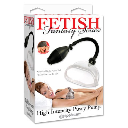 Pipedream Fetish Fantasy Series High Intensity Pussy Pump Clear/Black - Penis Pumps