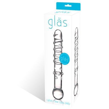 Glas 7 in. Callisto Clear Glass Dildo - Dildo Play