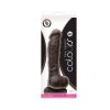 Colours Dual Density 8 in. Dildo Dark Brown - Dildo Play