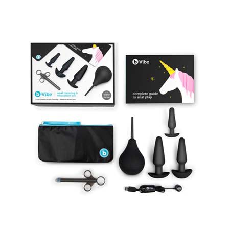 b-Vibe 7-Piece Anal Training & Education Set Black - Vibrator Play