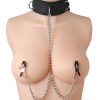 Submission Collar and Nipple Clamp Union - Bondage Play