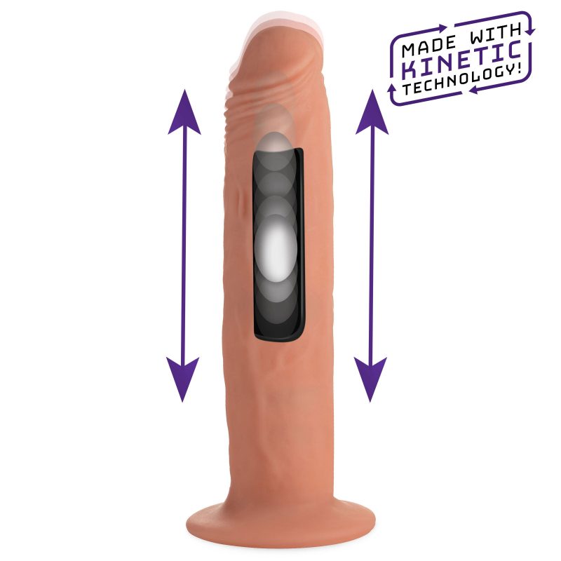 Kinetic Thumping 7X Remote Control Dildo - Dildos