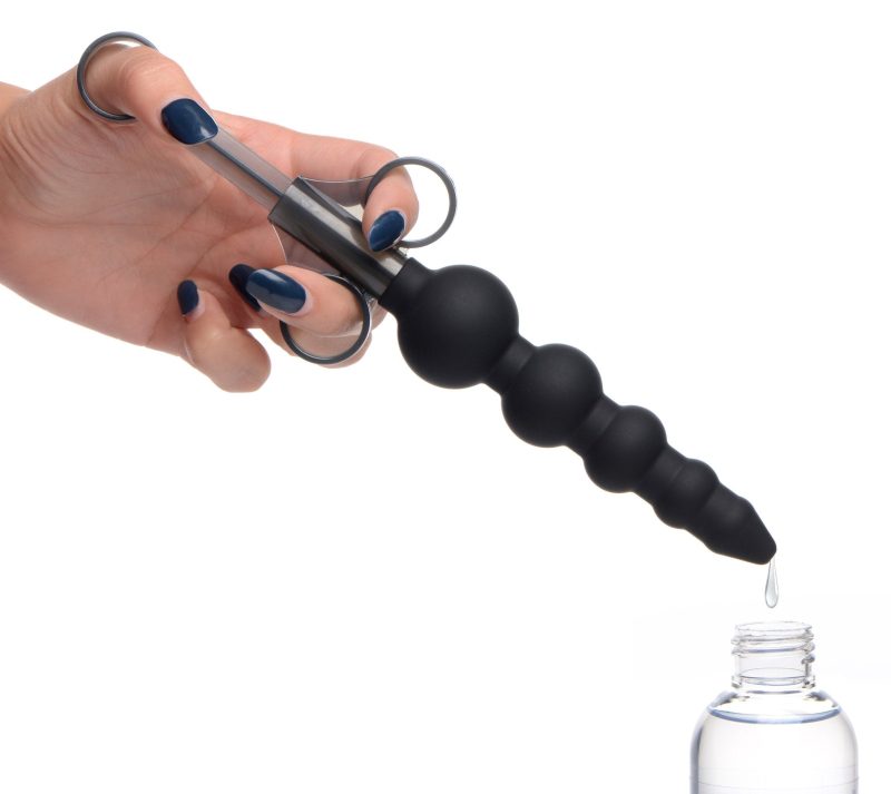 Silicone Graduated Beads Lubricant Launcher - Lube-Applicator