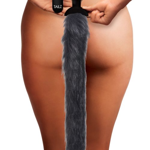 Remote Control Vibrating Fox Tail Anal Plug - Butt-Plugs