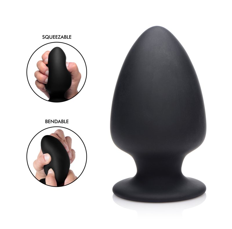 Squeezable Silicone Anal Plug - Butt-Plugs