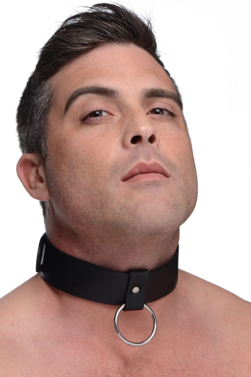 Wide Collar with O-ring - Bondage Play