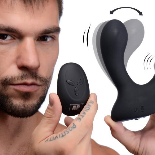 10X P-Pulse Taint Tapping Silicone Prostate Stimulator with Remote - Prostate-Stimulator