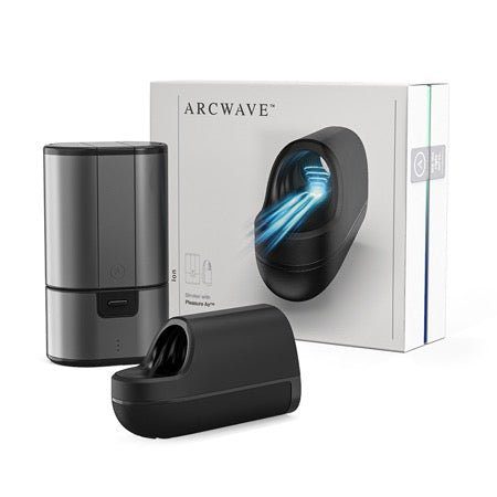 Arcwave Ion Rechargeable Stroker With Pleasure Air Black - Cock & Ball Play