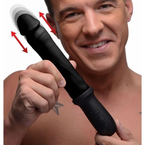 auto pounder vibrating and thrusting dildo with handle 160172