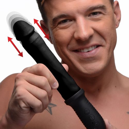 8X Auto Pounder Vibrating and Thrusting Dildo with Handle - Vibesextoys