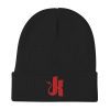 Black "K" Logo Embroidered Beanie -