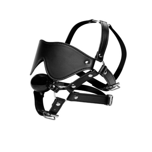 blindfold harness and ball gag 194871