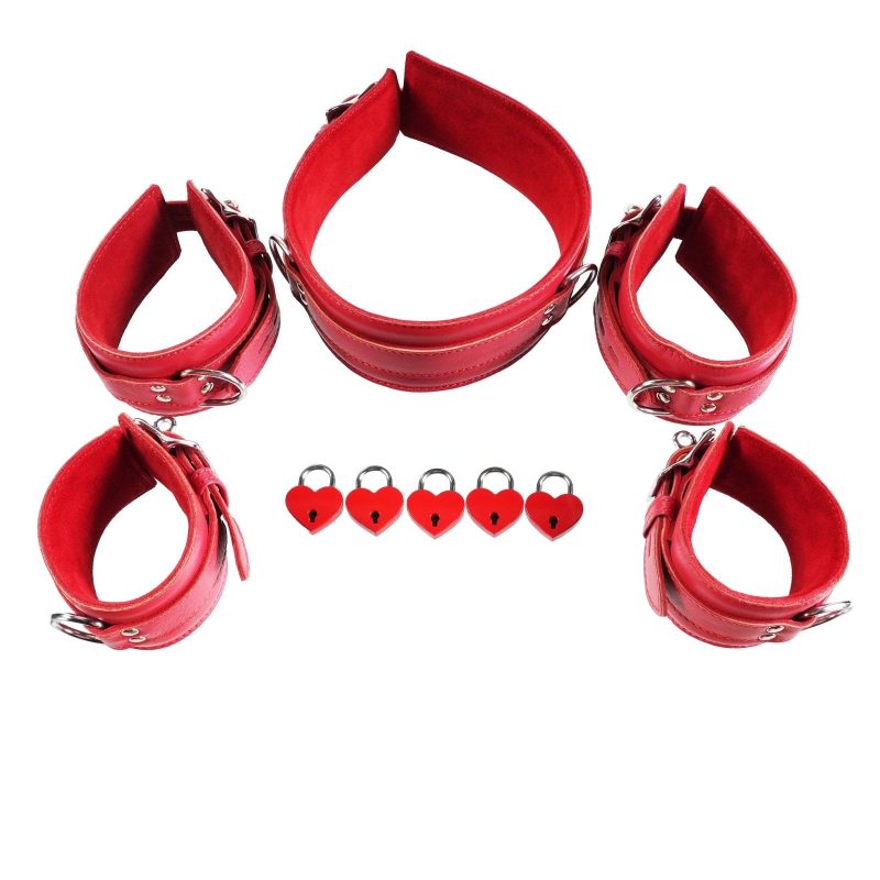 core by kink 5 piece leather collar cuff set 284990