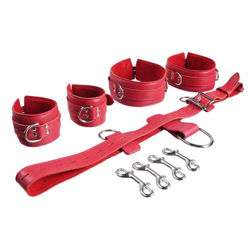 Thigh-to-Chest And Wrist Cuff Restraints By Kink - Bundles