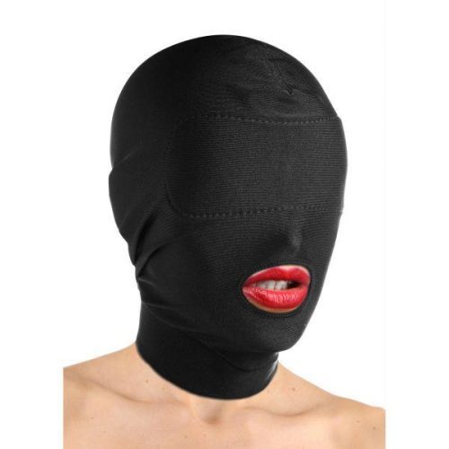 disguise open mouth hood with padded blindfold 281478