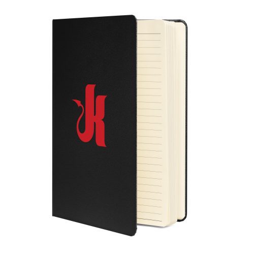 hardcover bound notebook black front 6663442b16155