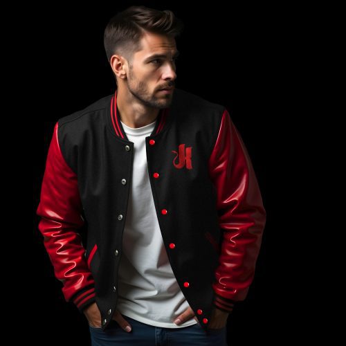 kink varsity jacket model 003