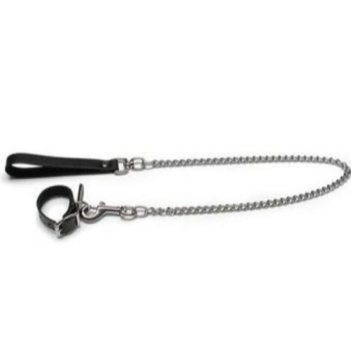 kinklab buckling cock ring and chain leash set 167092