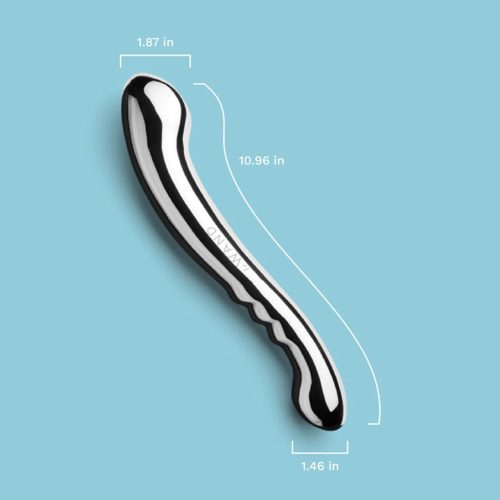 le wand contour stainless steel curved wand dildo 801798