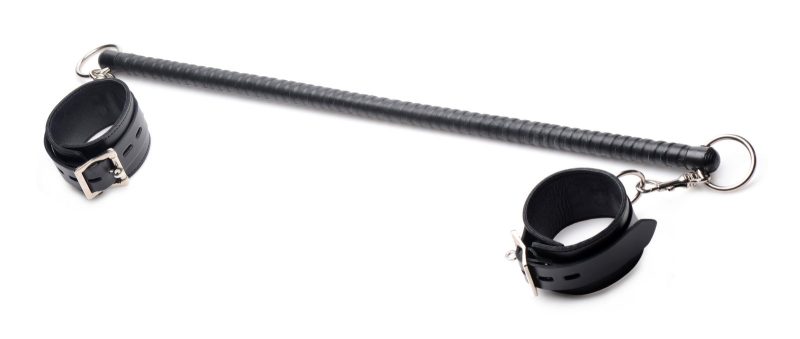 leather wrapped spreader bar with ankle cuffs 227407