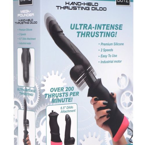 mega pounder handheld thrusting silicone dildo 382065