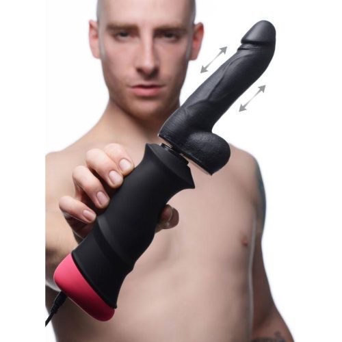 mega pounder handheld thrusting silicone dildo 410509