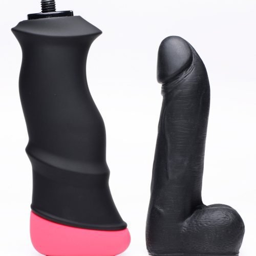 mega pounder handheld thrusting silicone dildo 742918