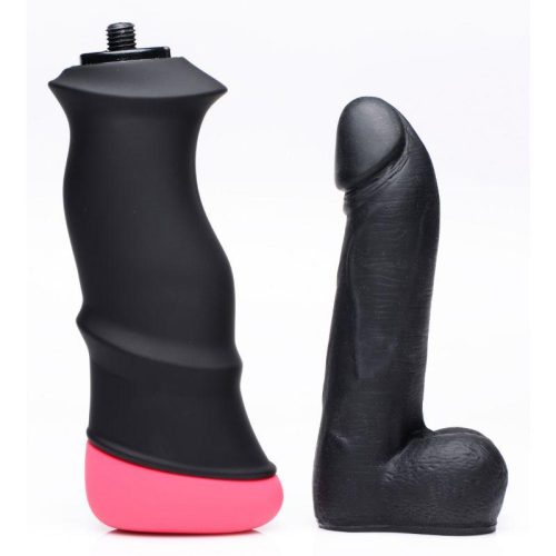 mega pounder handheld thrusting silicone dildo 888815