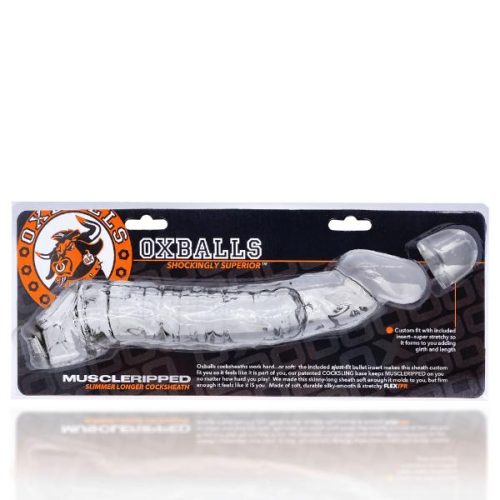 oxballs muscle ripped cock sheath clear 464883