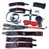 Plesur Deluxe Bondage Kit - Black/Red - BDSM Gear