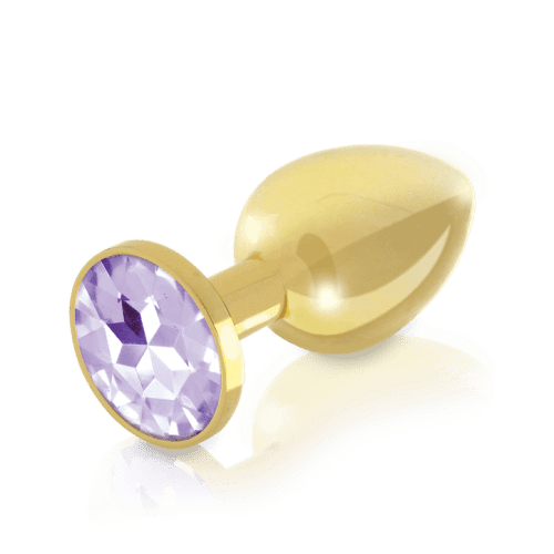 rianne s booty plug set 2 gold stainless steel gem butt plugs 964917