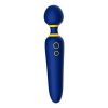 ROMP Flip Rechargeable Silicone Wand Massager Blue - Vibrator Play