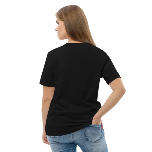 unisex organic cotton t shirt black back 2 666344d734e26